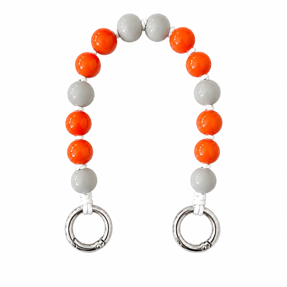 Schlüsselanhänger - Orange/Grau