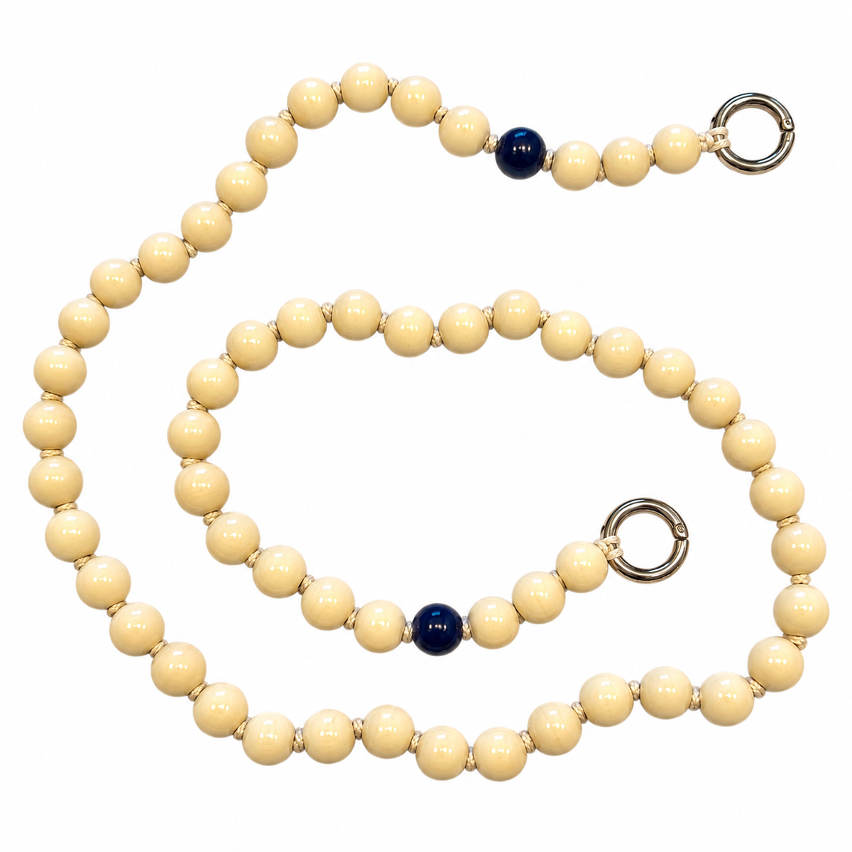 Handykette - Sand/blau