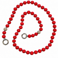 Handykette - rot/grau